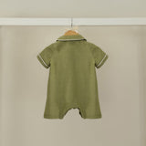 Pigiama sartoriale new born verde