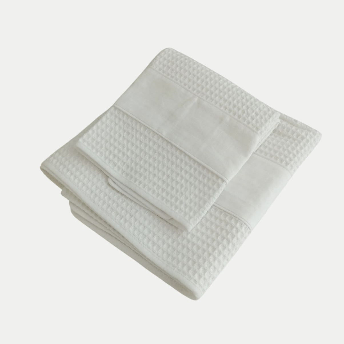 Set asciugamani cotone nido d'ape