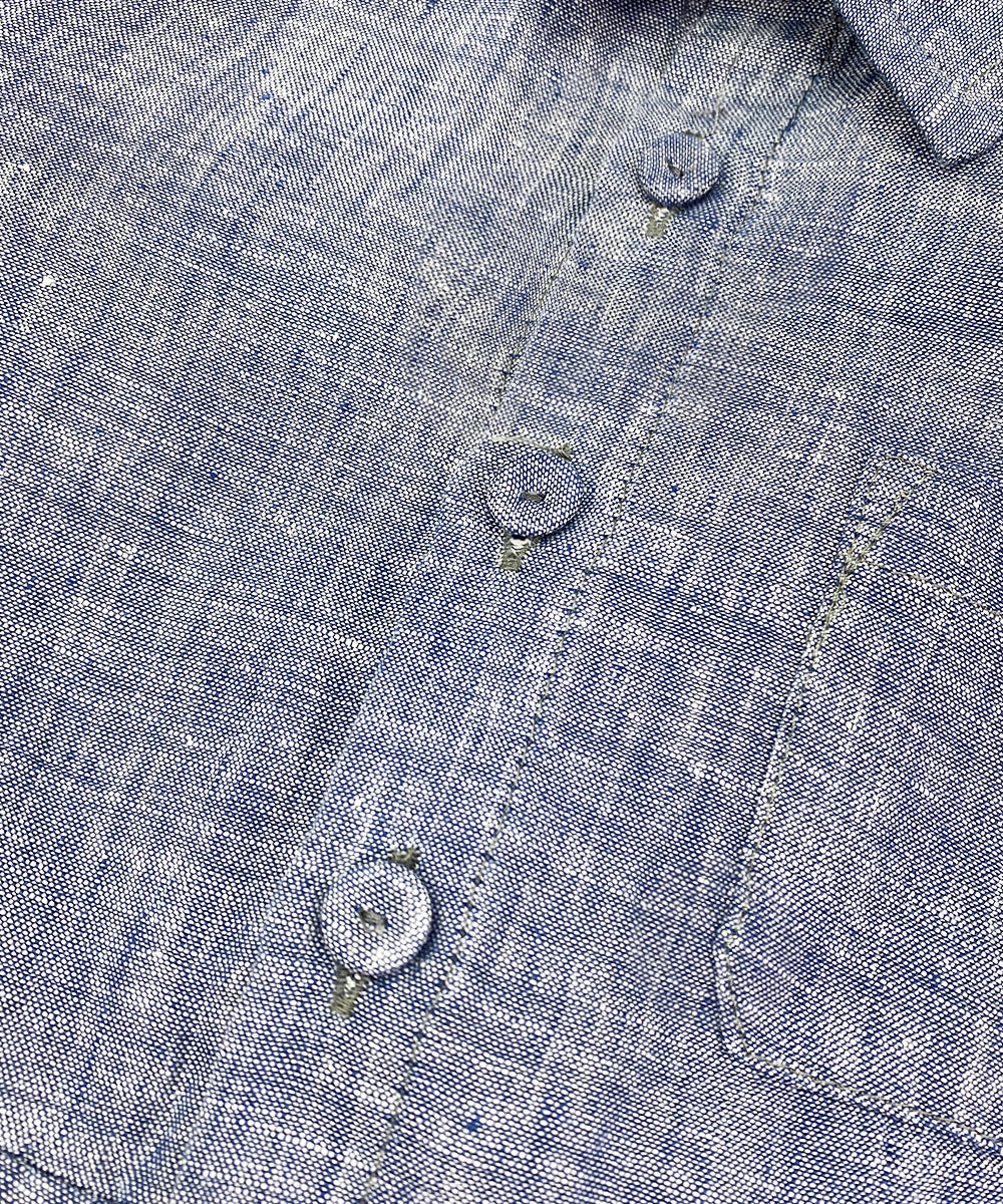 Tuta bambino lino blu jeans