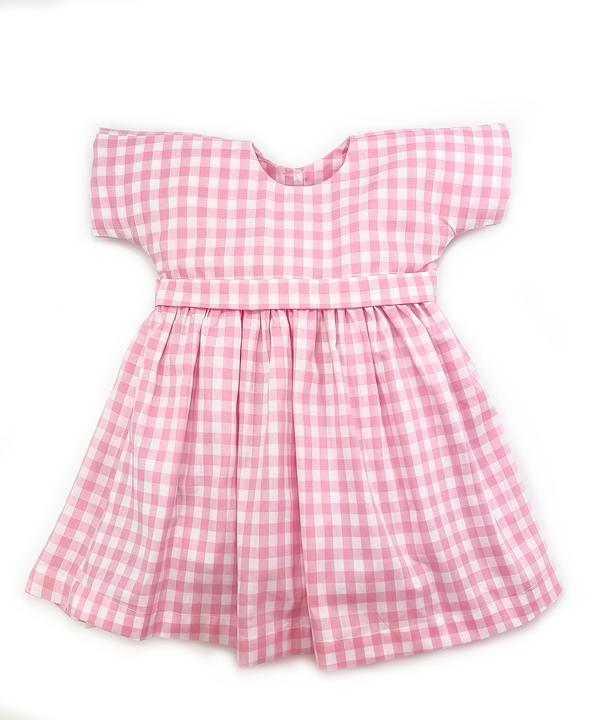 Vestito a quadri rosa