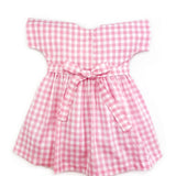 Vestito a quadri rosa