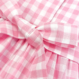 Vestito a quadri rosa