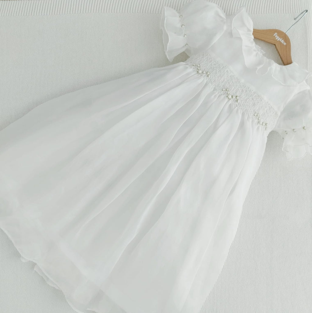 Vestito battesimale in organza