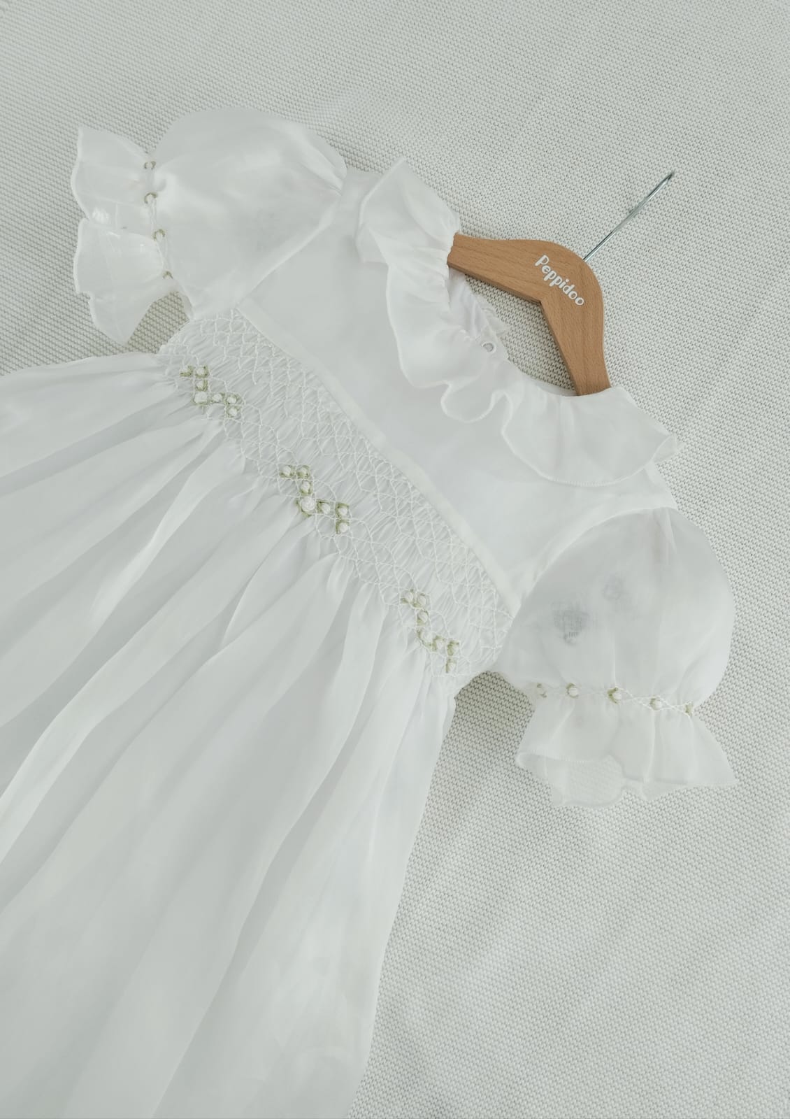 Vestito battesimale in organza