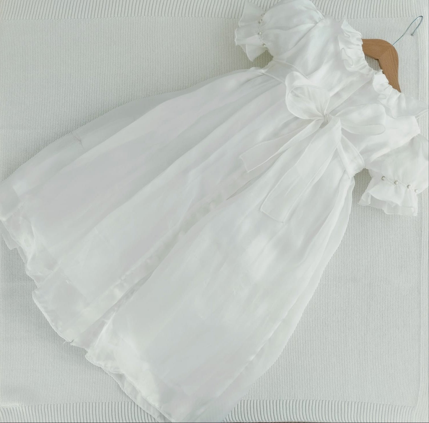 Vestito battesimale in organza