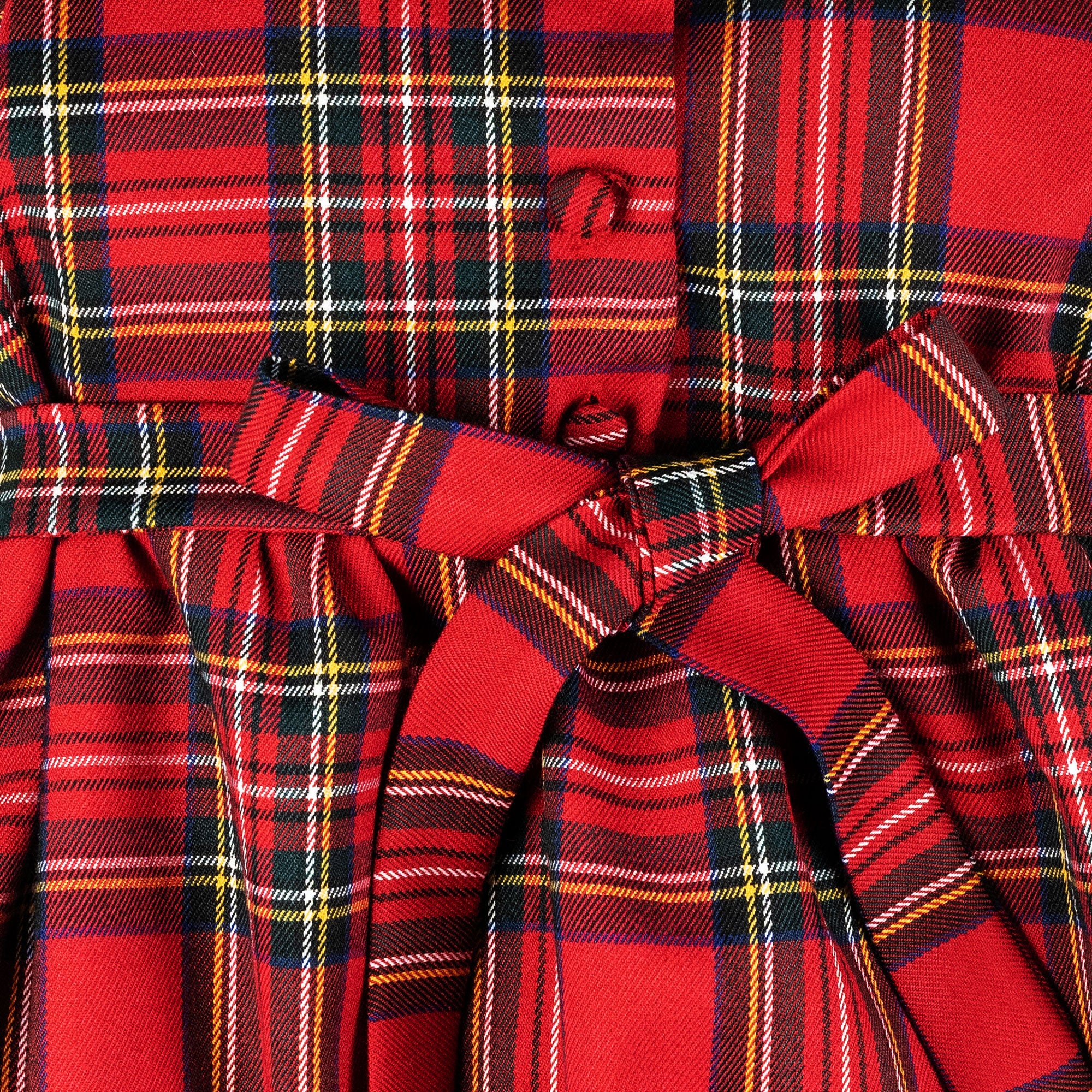 Vestito in tartan rosso