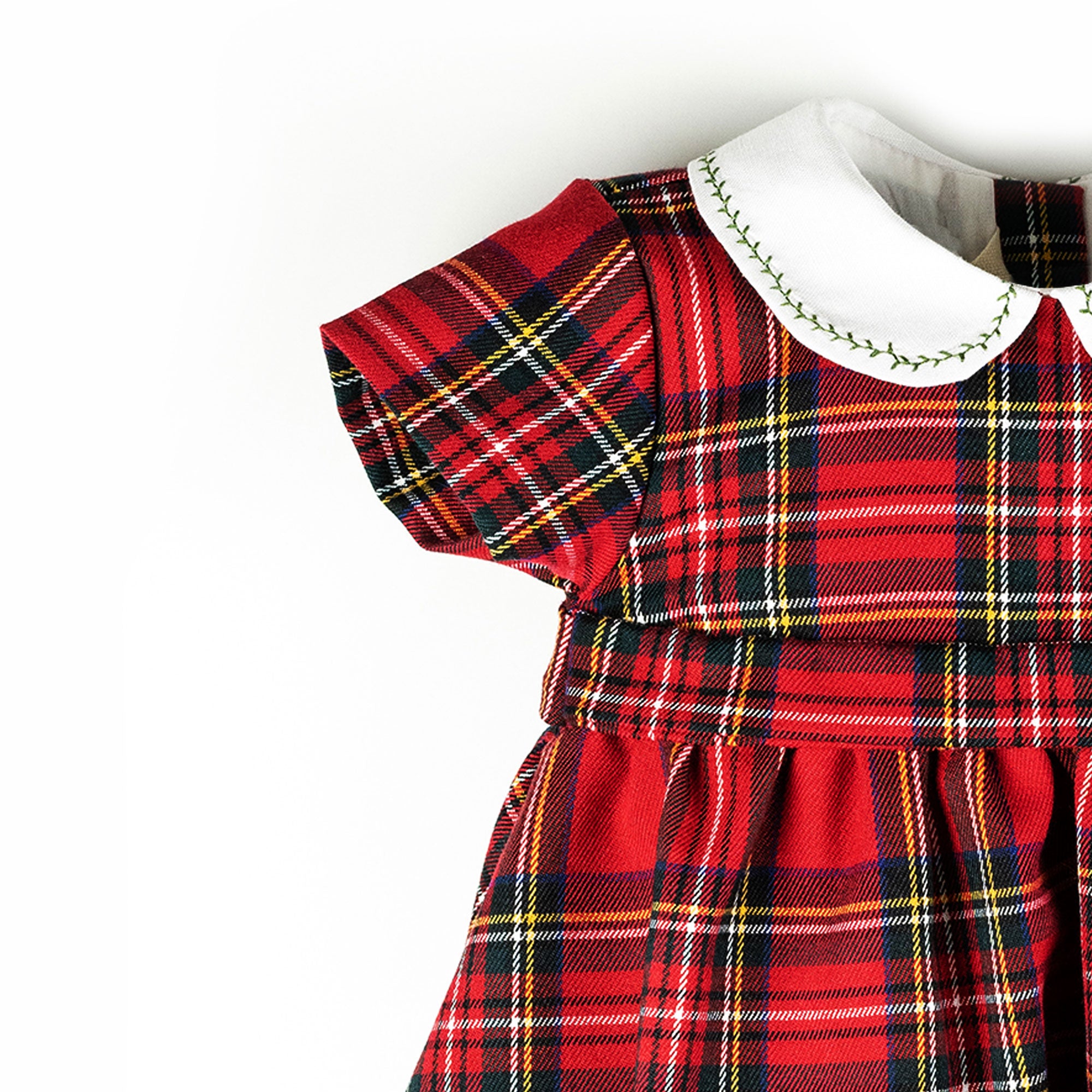 Vestito in tartan rosso