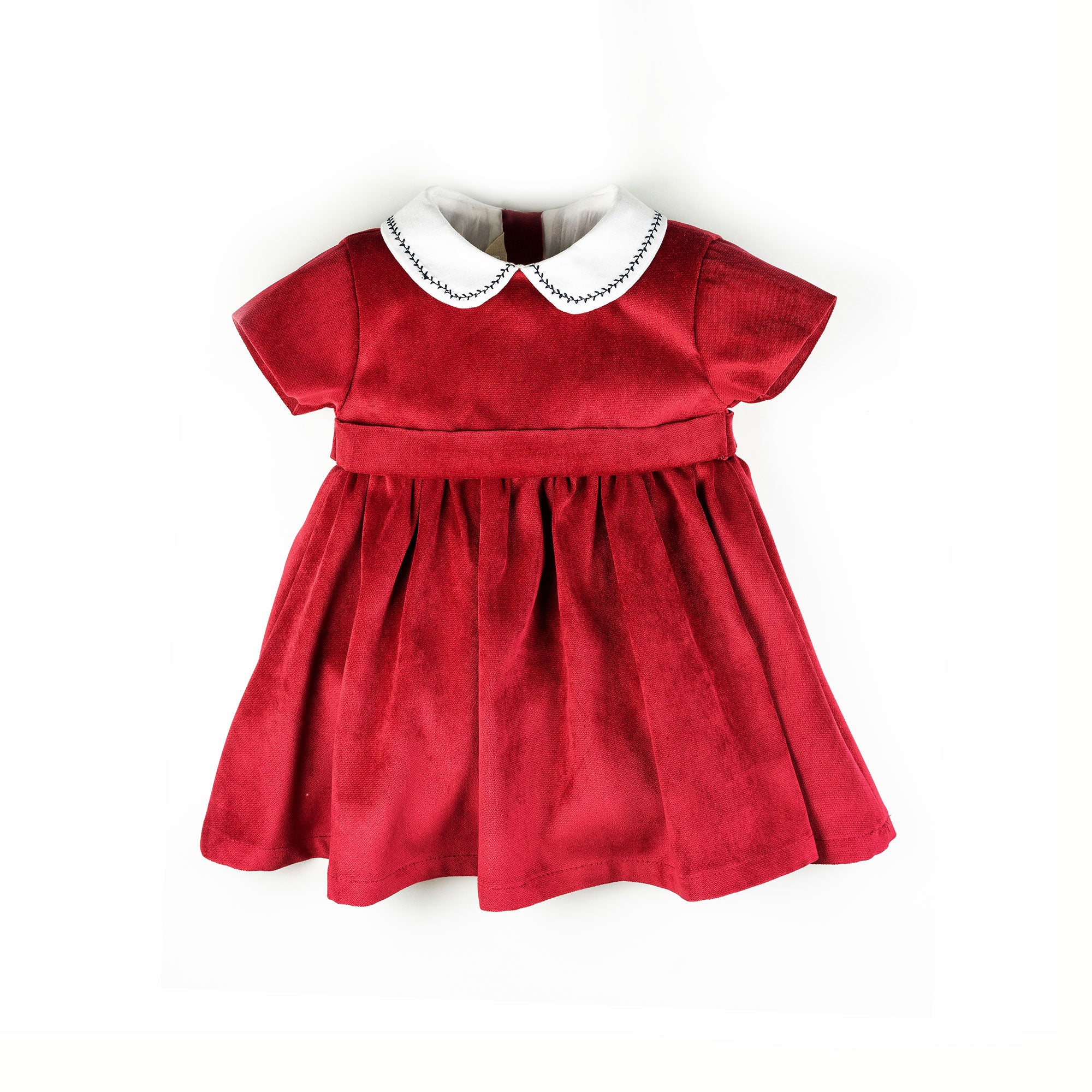 Vestito in velluto rosso