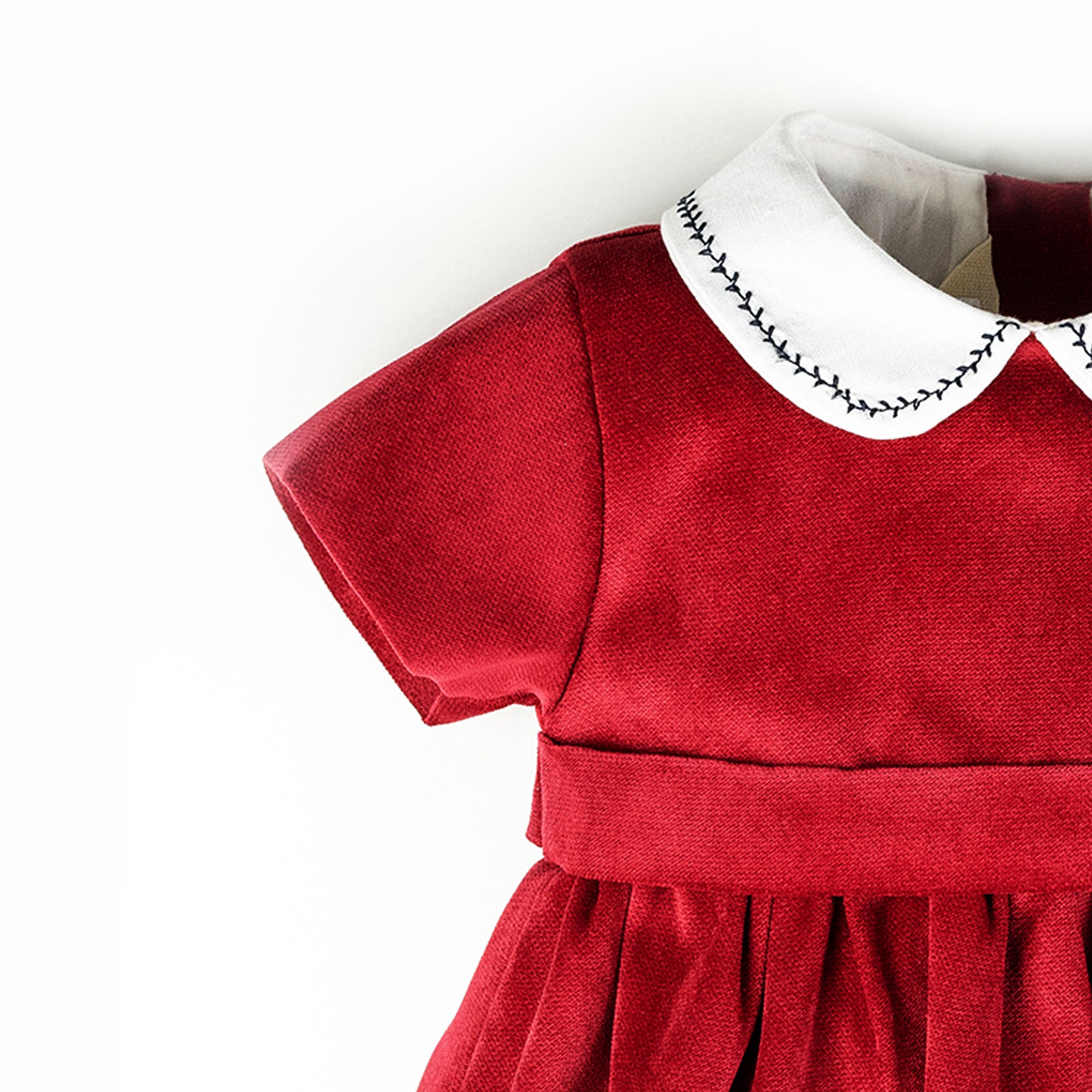 Vestito in velluto rosso