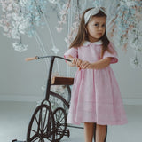 Vestito lino rosa