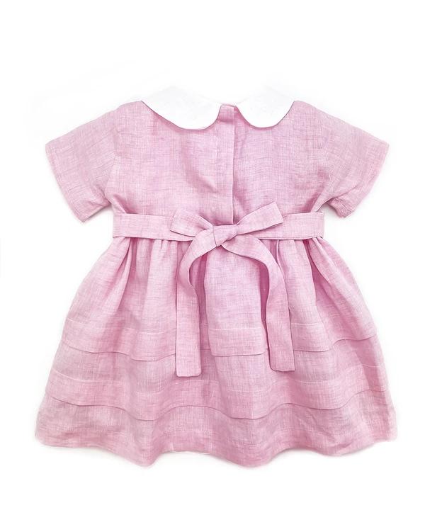 Vestito lino rosa