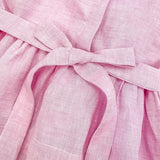 Vestito lino rosa