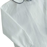 Camicia bambino con colletto e polsino arricciato