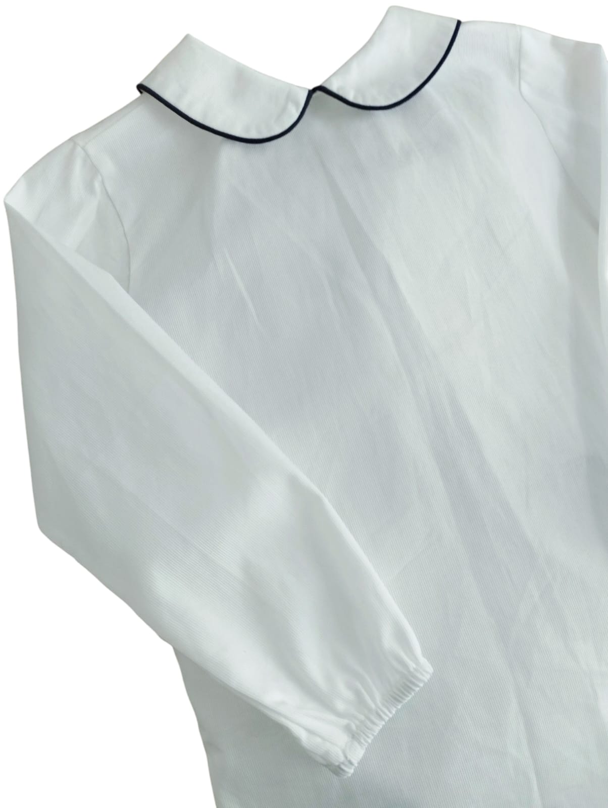 Camicia bambino con colletto e polsino arricciato