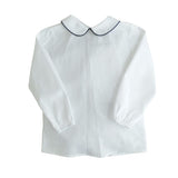 Camicia bambino con colletto e polsino arricciato