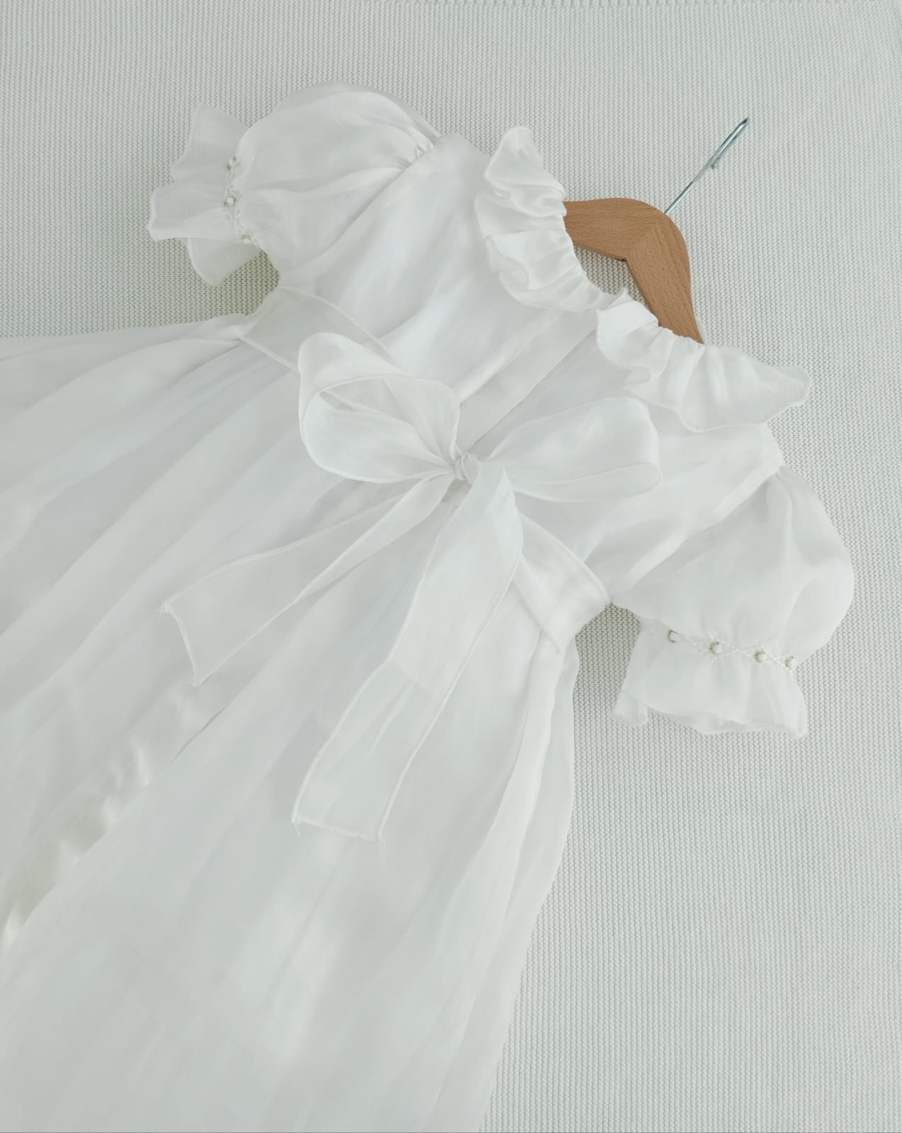Vestito battesimale in organza
