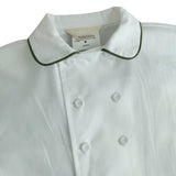 Camicia bambino doppiopetto con profili a contrasto