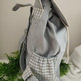 Zaino con tasche laterali celeste