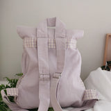 Zaino con tasche laterali lilla