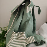 Zaino con tasche laterali verde